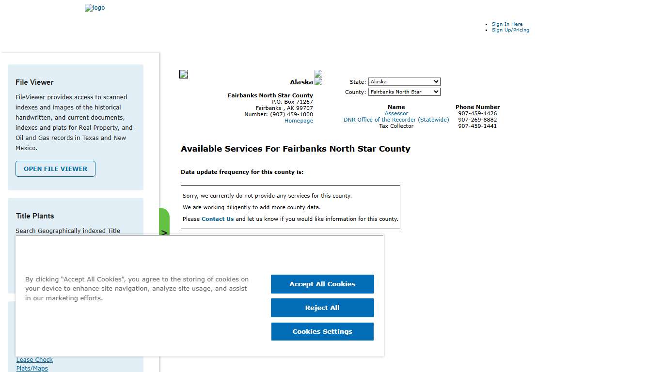 Search Fairbanks North Star County Public Property Records Online | CourthouseDirect.com